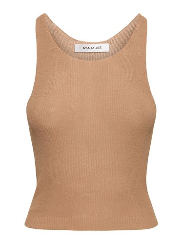 Faye Knitted Cotton Blend Tank Top - AYA MUSE - Modalova