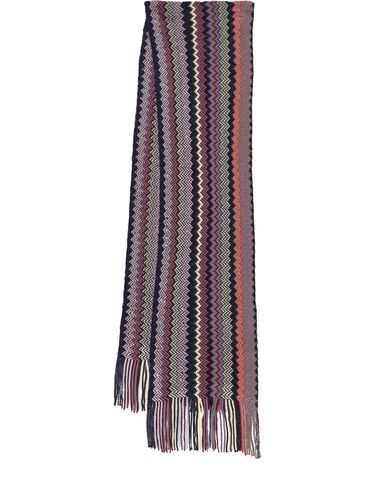 Wool Blend Jacquard Scarf - MISSONI - Modalova