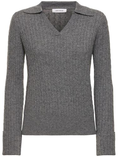 Gaia Knitted Cashmere Sweater - AYA MUSE - Modalova