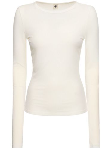 Bella Lyocell Blend Rib Knit T-shirt - THE GARMENT - Modalova