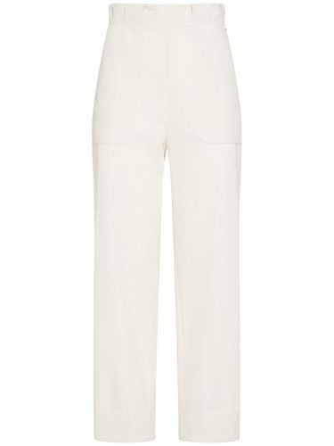 Palio Cotton Twill Cropped Pants - MAX MARA - Modalova