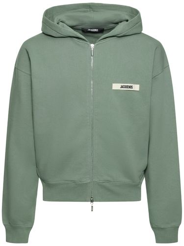 Le Hoodie Gros Grain Zip-up Sweatshirt - JACQUEMUS - Modalova