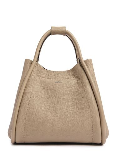 Small Marin Drummed Leather Tote Bag - MAX MARA - Modalova