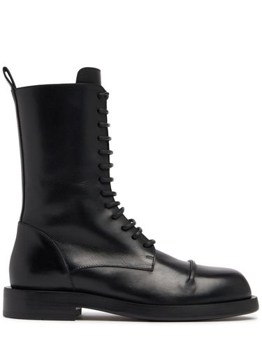 Mm Gillian Leather Combat Boots - ANN DEMEULEMEESTER - Modalova