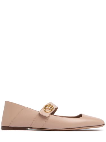 Mm Vlogo Leather Ballerina Flats - VALENTINO GARAVANI - Modalova