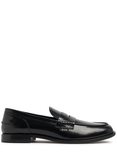 Leather Loafers - MSGM - Modalova