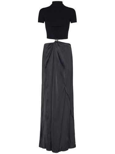 Ares Viscose Satin Cutout Long Dress - SPORTMAX - Modalova