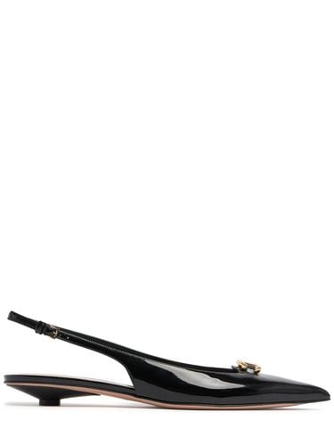 Mm Vlogo Patent Leather Slingbacks - VALENTINO GARAVANI - Modalova