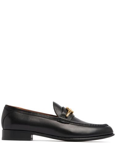 Mm Vlogo Brushed Leather Loafers - VALENTINO GARAVANI - Modalova