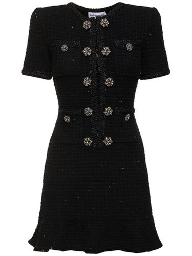 Embellished Knit Mini Dress - SELF-PORTRAIT - Modalova