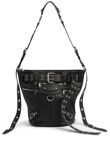 Emo Leather Bucket Bag - BALENCIAGA - Modalova