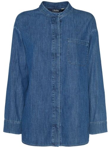 Unito Denim Korean Collar Shirt - 'S MAX MARA - Modalova