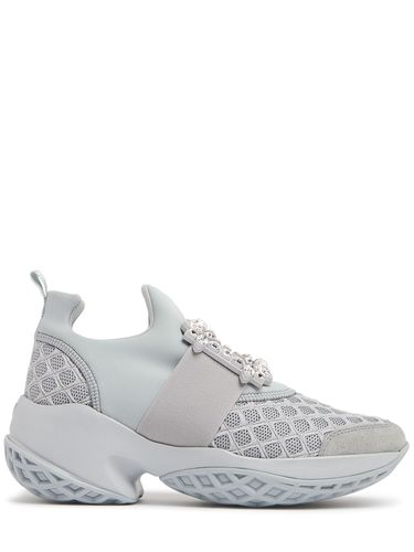 Viv Run Cotton & Mesh Sneakers - ROGER VIVIER - Modalova