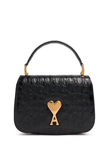 Paris Paris Embossed Leather Bag - AMI PARIS - Modalova