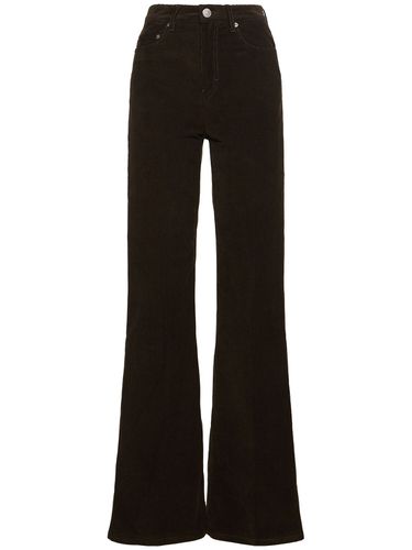 Cotton High Rise Flared Pants - AMI PARIS - Modalova