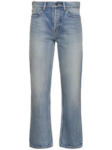 S Denim Jeans W/ Back Logo - SAINT LAURENT - Modalova