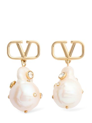 Big Vlogo Signature Universe Earrings - VALENTINO GARAVANI - Modalova