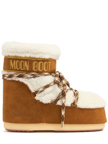 Low Icon Shearling & Suede s - MOON BOOT - Modalova