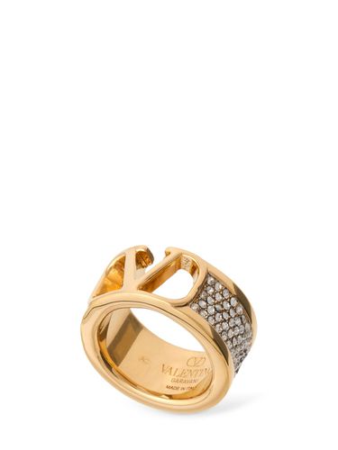 Vlogo Signature Band Ring - VALENTINO GARAVANI - Modalova