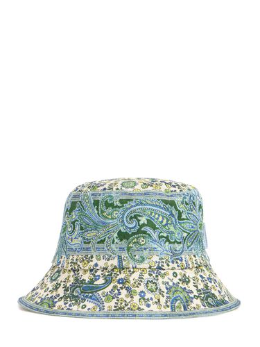 Printed Canvas Bucket Hat - ZIMMERMANN - Modalova