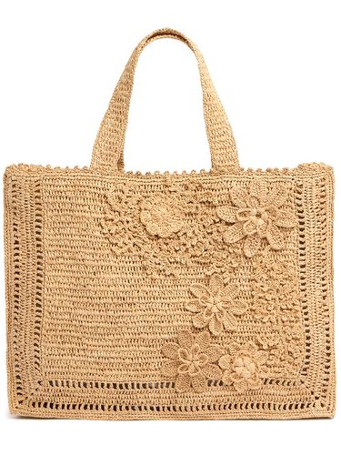 Floral Raffia Tote Bag - ZIMMERMANN - Modalova