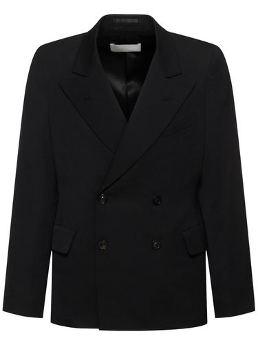 Double Breasted Wool Blazer - MAISON MARGIELA - Modalova