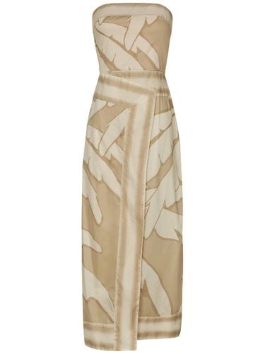 Palms Pontoon Afternoon Voile Midi Dress - JOHANNA ORTIZ - Modalova