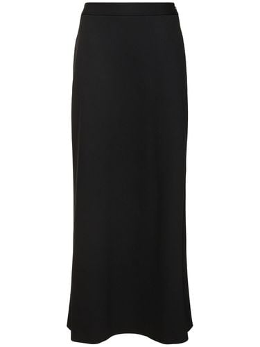 Wool Blend Twill Long Skirt - ALBERTA FERRETTI - Modalova