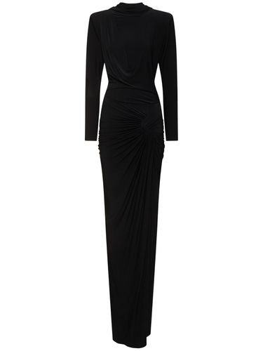 Turtleneck Jersey Maxi Dress - ZUHAIR MURAD - Modalova