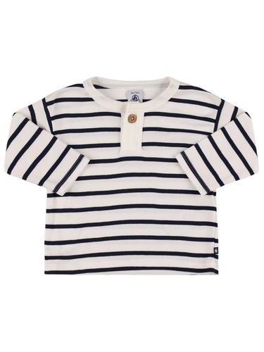 Camiseta De Algodón Con Manga Larga - PETIT BATEAU - Modalova