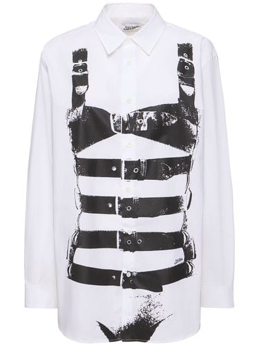 Printed Poplin Shirt - JEAN PAUL GAULTIER - Modalova