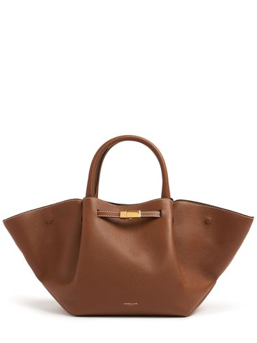 Midi New York Grained Leather Tote Bag - DEMELLIER - Modalova