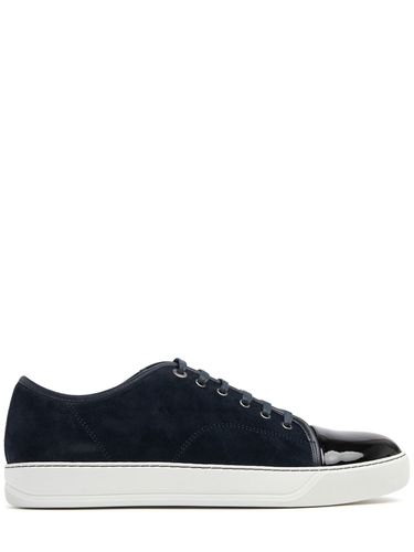 Suede & Leather Low Top Sneakers - LANVIN - Modalova