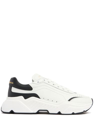 Mm Daymaster Leather Running Sneakers - DOLCE & GABBANA - Modalova