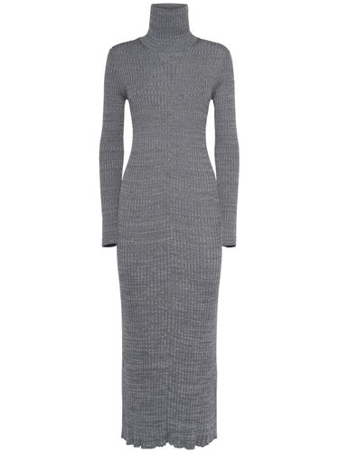 Virgin Wool Midi Dress - MONCLER - Modalova