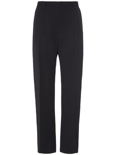 Wool Twill Wide Leg Pants - BOTTEGA VENETA - Modalova