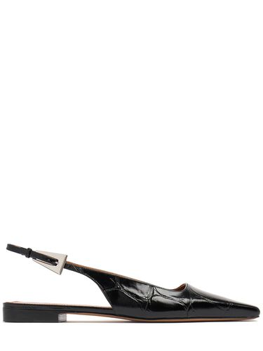 Mm Bettina Leather Slingback Flats - PARIS TEXAS - Modalova