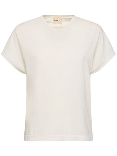 Devra Cotton Blend Jersey T-shirt - KHAITE - Modalova