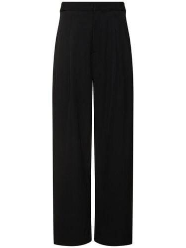 Adjustable Pleated Wool Pants - ST.AGNI - Modalova