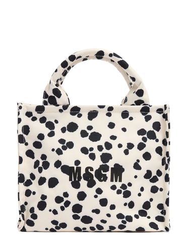 Borsa Shopping Piccola Monogram Stampata - MSGM - Modalova