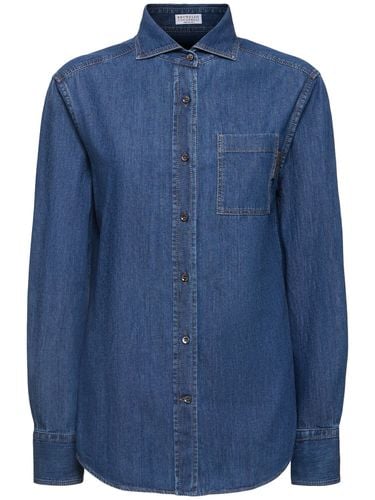 Denim Shirt - BRUNELLO CUCINELLI - Modalova