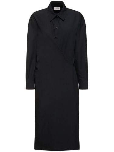 Heavy Poplin Twisted Midi Shirt Dress - LEMAIRE - Modalova