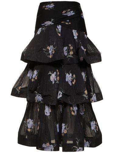 Pleated Tiered Long Skirt - ZIMMERMANN - Modalova