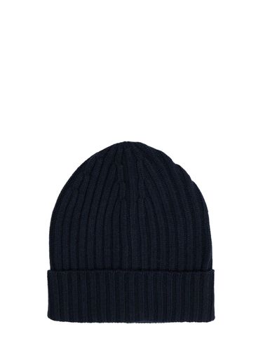 Cashmere Knit Fisherman Beanie - PIACENZA CASHMERE - Modalova