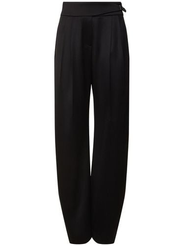 Wool Satin Pants - BRUNELLO CUCINELLI - Modalova