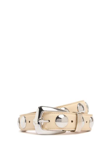 Cm Benny Studded Leather Belt - KHAITE - Modalova