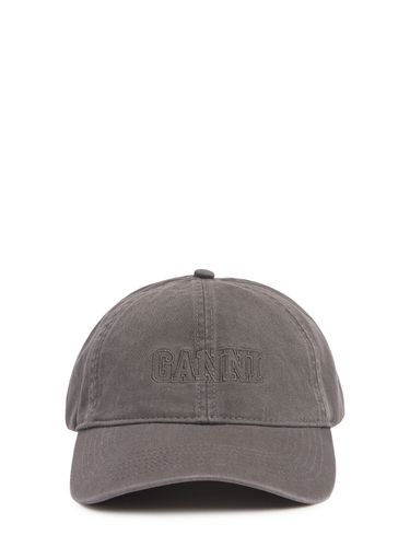 Cotton Baseball Cap - GANNI - Modalova