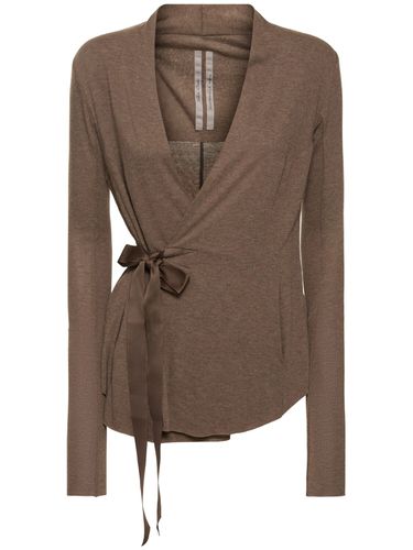 Hollywood Viscose Blend Cardigan - RICK OWENS - Modalova