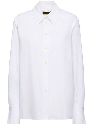 Sally Boxy Cotton Poplin Shirt - THE ANDAMANE - Modalova