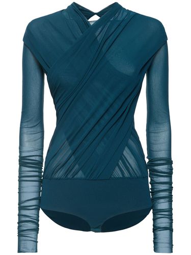 Stretch Tulle Bodysuit - PHILOSOPHY DI LORENZO SERAFINI - Modalova